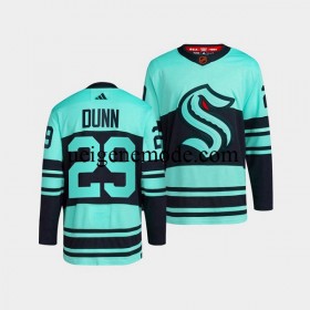 Herren Seattle Kraken Eishockey Trikot Vince Dunn 29 Adidas 2022-2023 Reverse Retro Blau Authentic